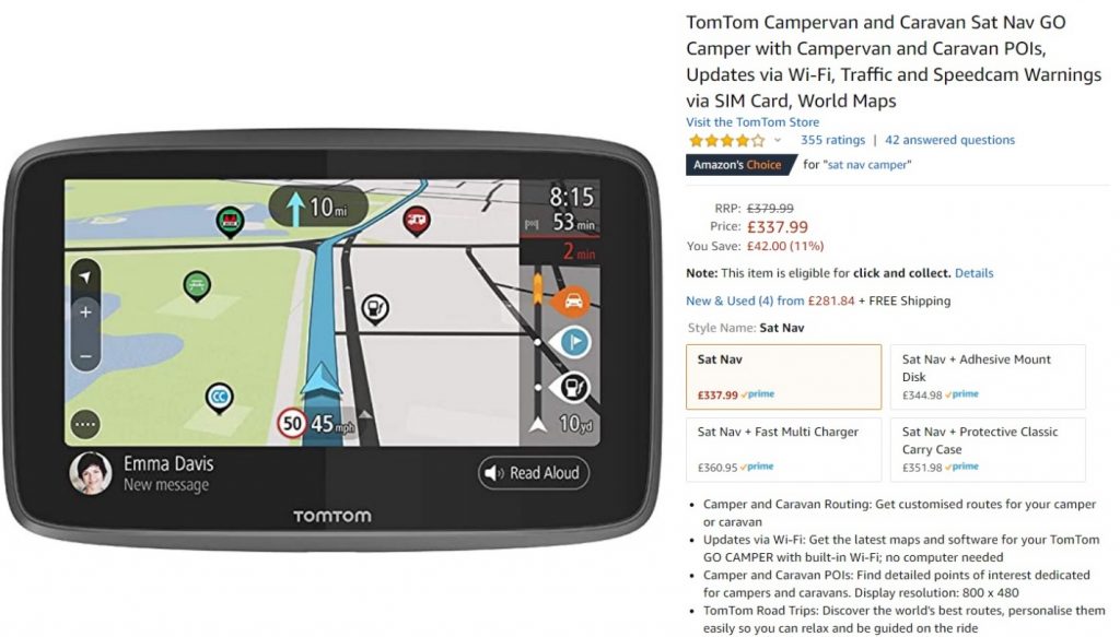 10 Best Motorhome sat nav that you Must Check Before Hitting the Road